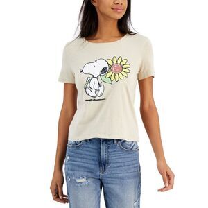 Peanuts Juniors Sunflower Snoopy Short Sleeve Tee Size XL